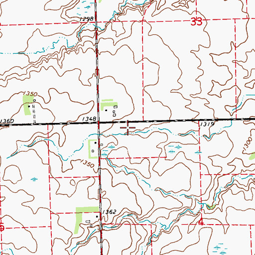 Topographic Map of William Webber Dam, MN
