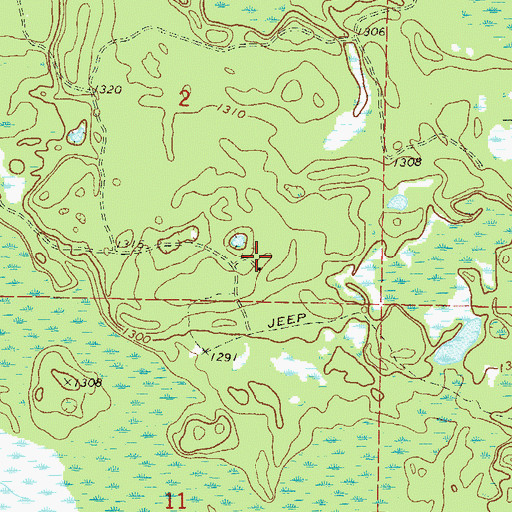 Topographic Map of Little Pine Creek Dam, MN
