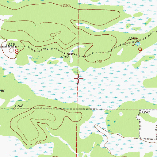 Topographic Map of William Mills Pond Dam, MN