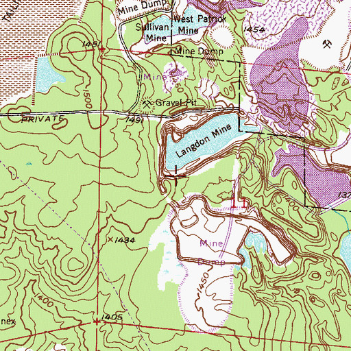 Topographic Map of Patrick Stilling Dike, MN