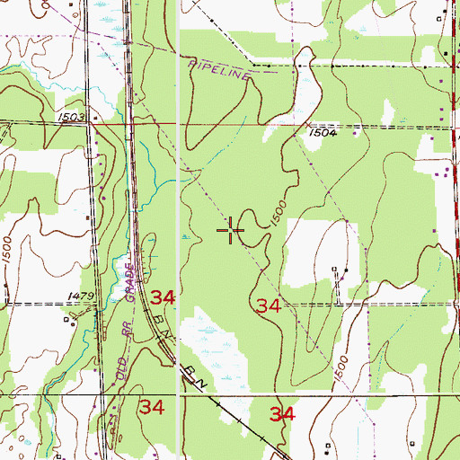 Topographic Map of Mesabi Chief Tailings Dike Two, MN