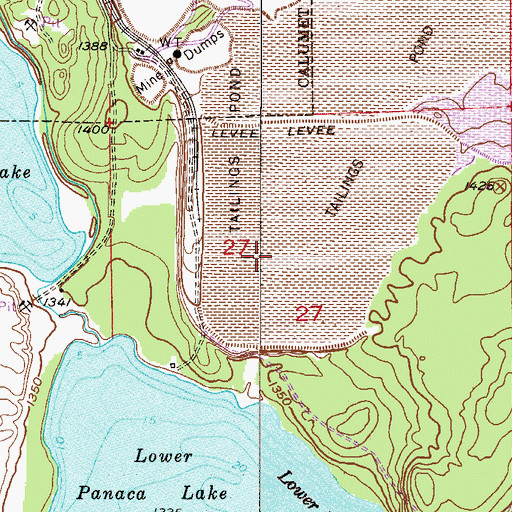 Topographic Map of Hill Annex Pond One, MN