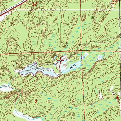 Topographic Map of Pioneer Tailings Dike, MN