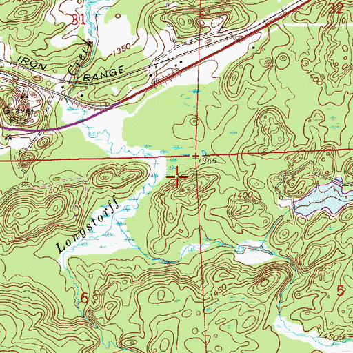 Topographic Map of Pioneer Clarification Basin, MN