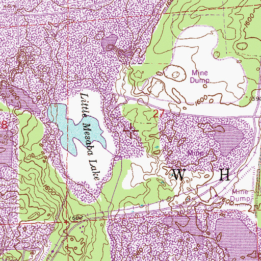 Topographic Map of Donora Settling Basin, MN