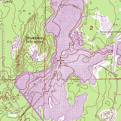Topographic Map of Reservoir Two, MN