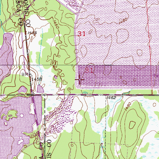 Topographic Map of Nspc Initial Tailings Dike, MN