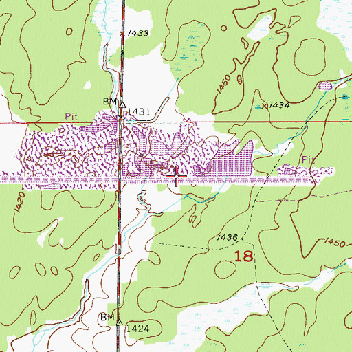 Topographic Map of Nspc Stage Two Tailings Basin, MN
