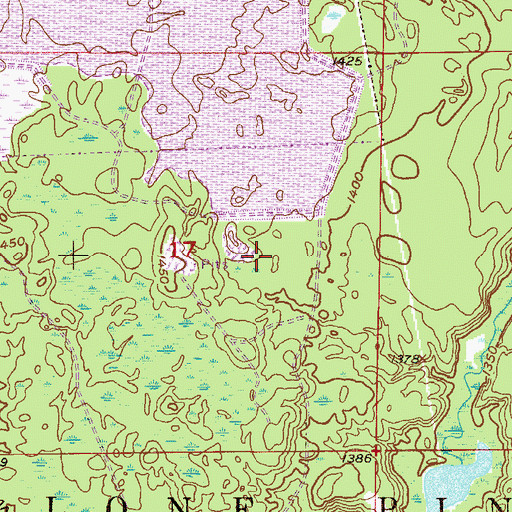 Topographic Map of Butler Taconite Initial Tailings Dike, MN