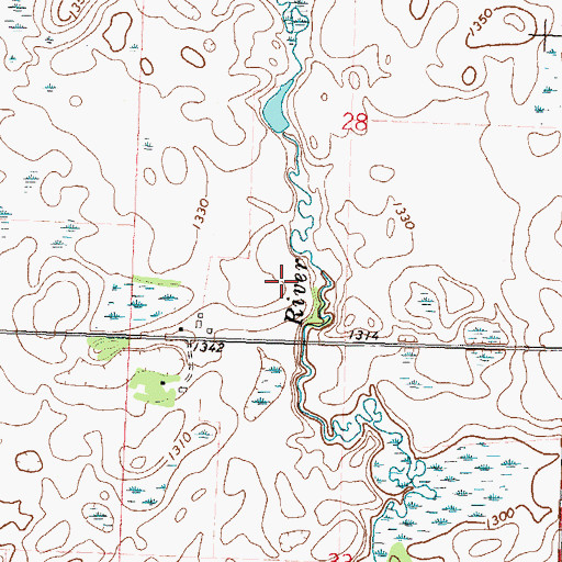 Topographic Map of Chippewa River Fish Barrier Dam, MN