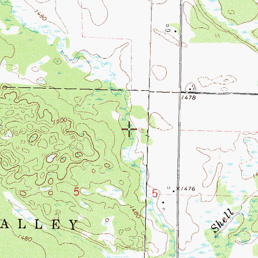 Topographic Map of Straight Lake Dam, MN