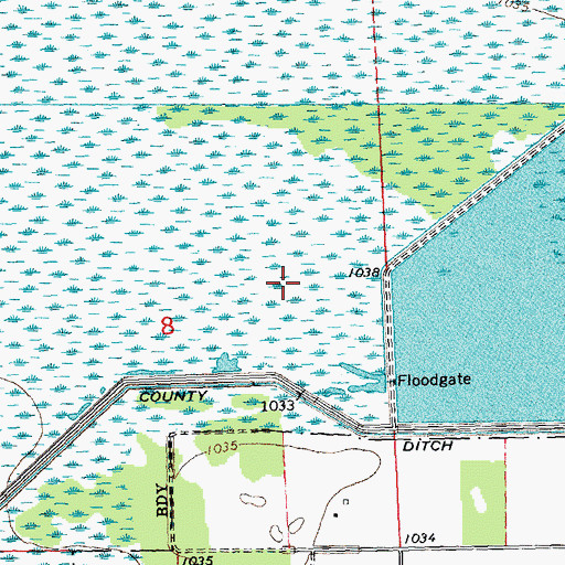 Topographic Map of Pool 1, MN