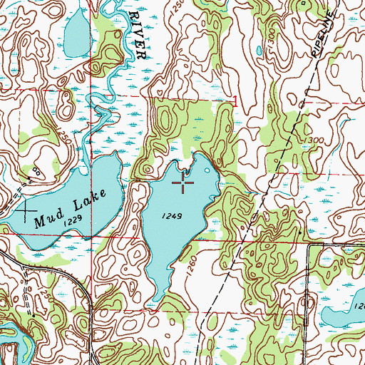 Topographic Map of Berscheid Structure Dam, MN