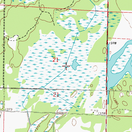 Topographic Map of Huntersville Impoundment Munber 3 Dam, MN