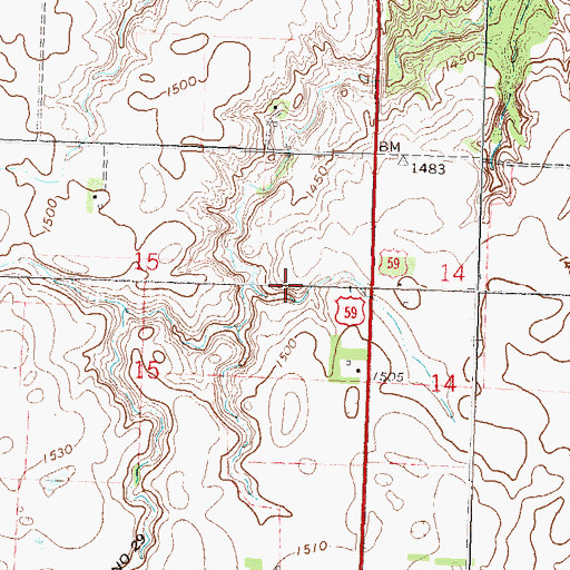 Topographic Map of Kruger-Gregoire Farm Pond Dam, MN