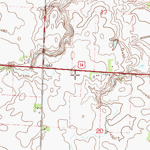 Topographic Map of Kass-Morgan Group Farm Pond Dam, MN