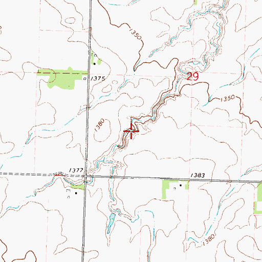 Topographic Map of Phil Draayum Pond Dam, MN