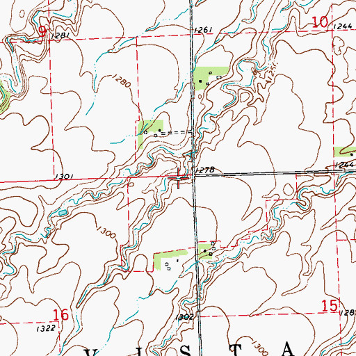 Topographic Map of Miller Estate Farm Pond Dam, MN