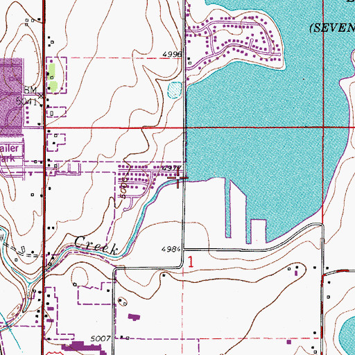 Topographic Map of Dry Creek, CO