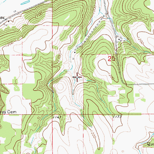 Topographic Map of Ronald Gehling Dam, MN
