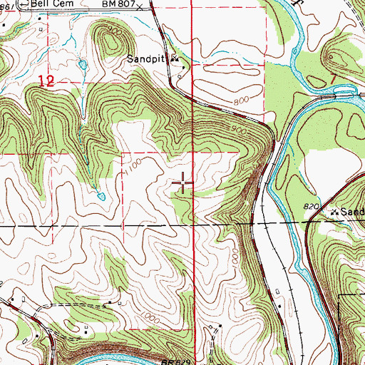 Topographic Map of Horihan-Hazel Group Dam, MN