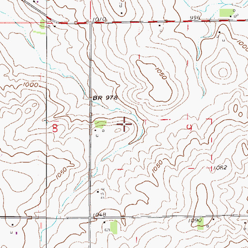 Topographic Map of Horning-Festler Detention Dam, MN