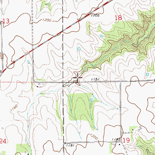 Topographic Map of Watopa Township Structure Number 1 Dam, MN
