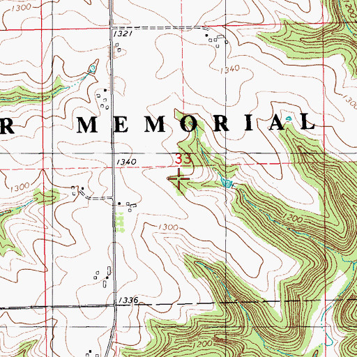 Topographic Map of Clement Felix Detention Structure Dam, MN