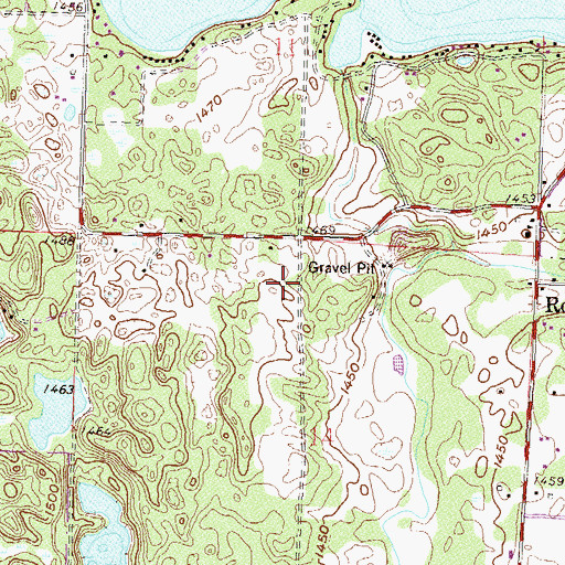 Topographic Map of Hubbel Pond Dam, MN