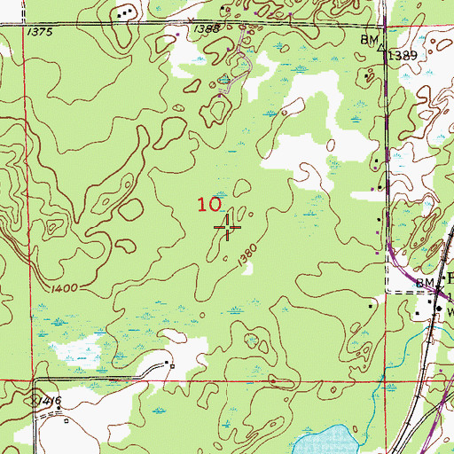 Topographic Map of Town Lake, MN