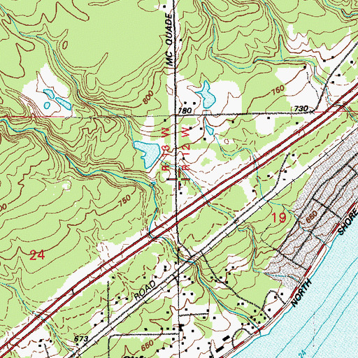 Topographic Map of Chez Dam, MN
