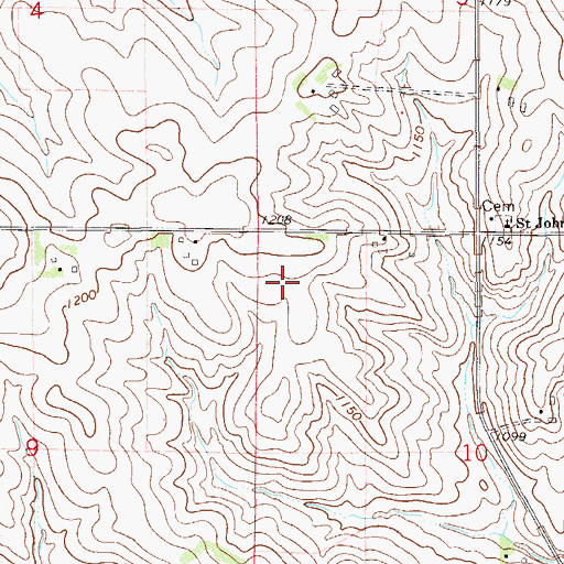 Topographic Map of Minneola Township Pool Site 3 Dam, MN