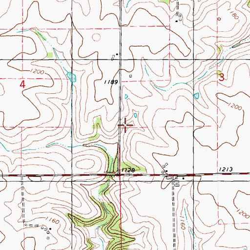 Topographic Map of Crooked Creek S1-B Dam, MN