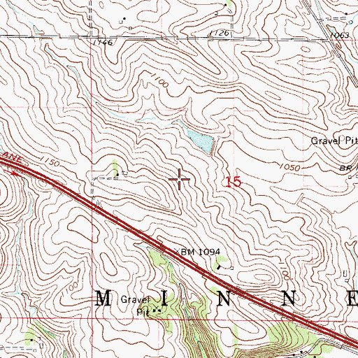 Topographic Map of Thomforde-Rockne Number 1 Dam, MN