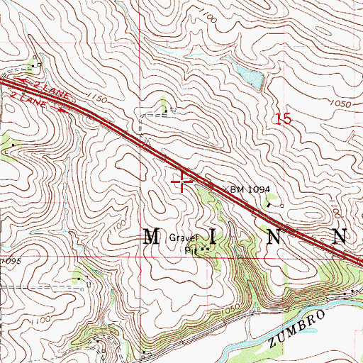 Topographic Map of Thomforde-Rockne Number 2 Dam, MN