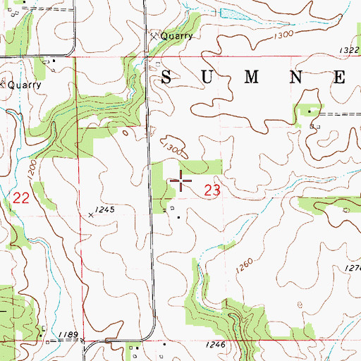 Topographic Map of Rudlong Structure Dam, MN