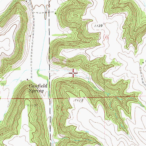 Topographic Map of Peter Drysdale Dam, MN