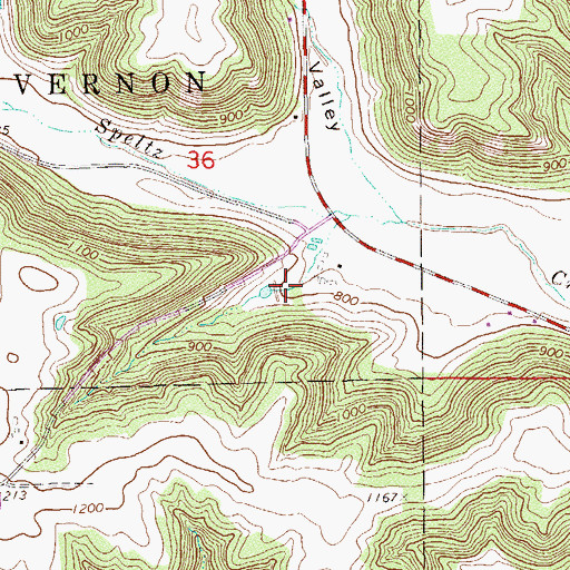 Topographic Map of Francis Speltz Dam, MN