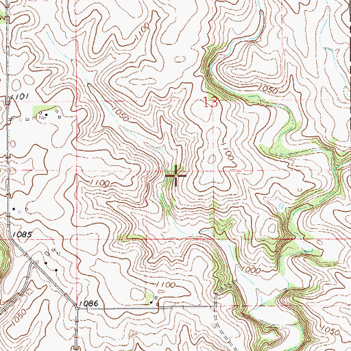 Topographic Map of Merlyn Hadler, MN