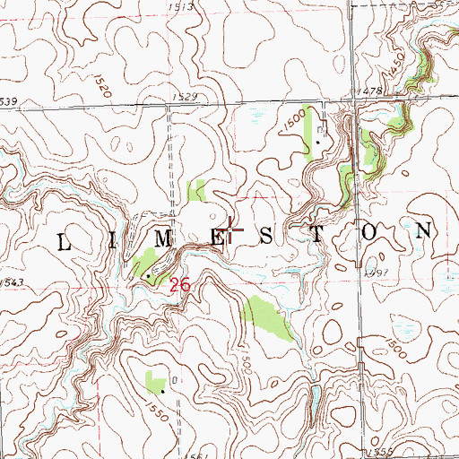 Topographic Map of Hauschild-Thanghe Reservoir Dam, MN