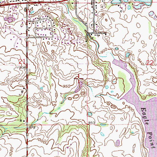 Topographic Map of Lake Elmo Regional Park Dam, MN