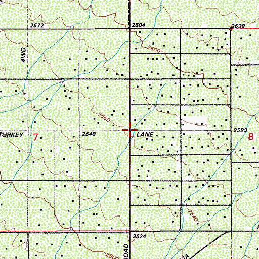 Topographic Map of Tortolita, AZ