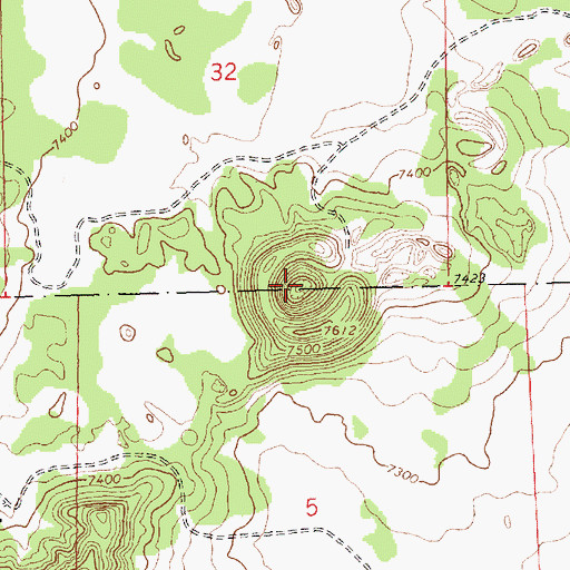 Topographic Map of El Calderon, NM