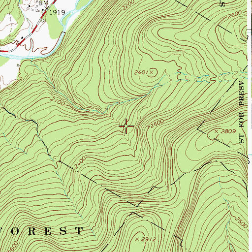 Topographic Map of Seep Brook, NY