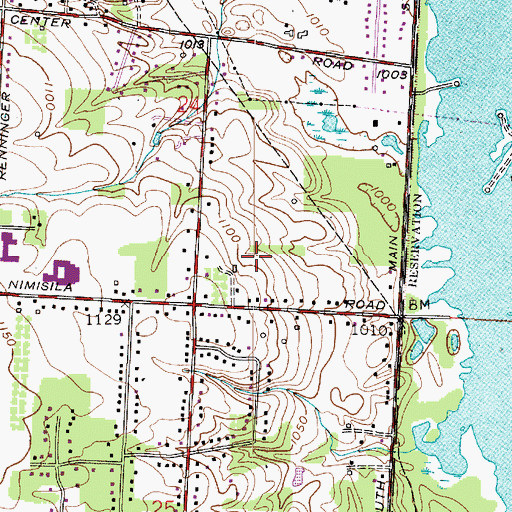 Topographic Map of New Franklin, OH