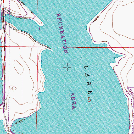 Topographic Map of Boyd Lake, CO