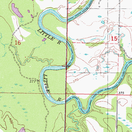 Topographic Map of Landmark Missionary Church, OK
