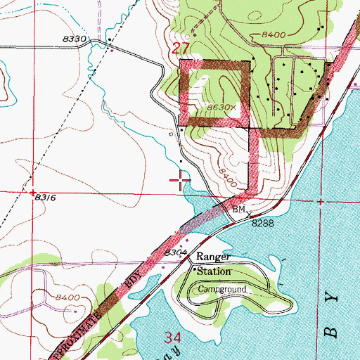 Topographic Map of Stillwater Creek, CO