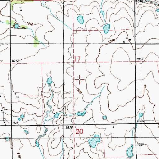 Topographic Map of Sulton Park, OK