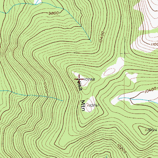 Topographic Map of Nisa Mountain, CO